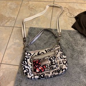 Coach poppy print purse